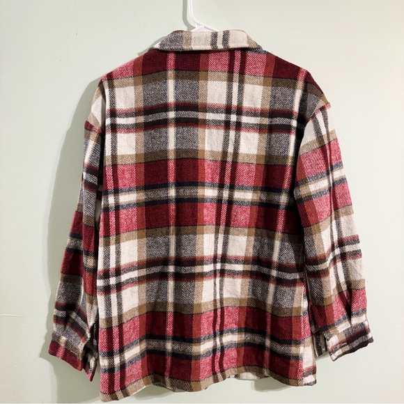 Plaid red&white blazer - Picture 2 of 2